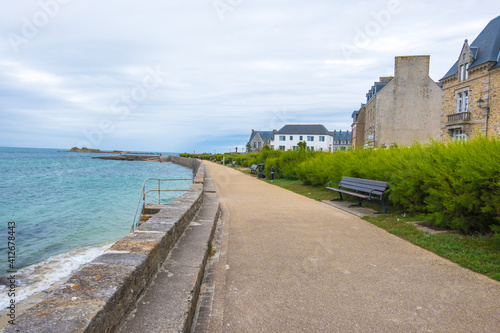 The town of Roscoff in coast of the north of France, Brittany France © kateafter