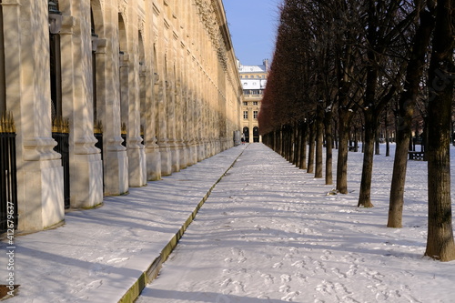Some pictures of Paris under the snow the 11th February 2021. © Yann Vernerie