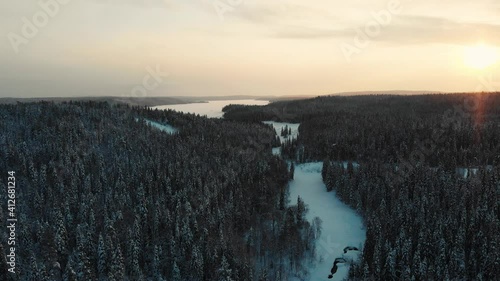 sunrise over the river