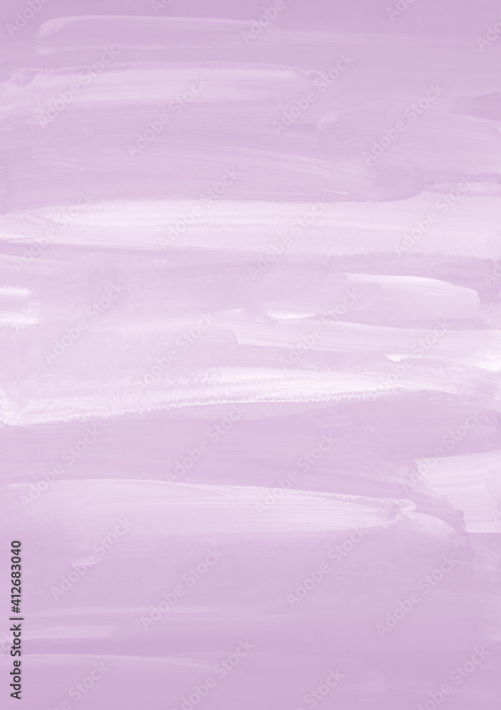 Fototapeta premium Pink ink and watercolor texture on white paper background. Gradient paint strokes and decalcomania effect. Hand-painted gouache abstract image. Mess on the canvas.