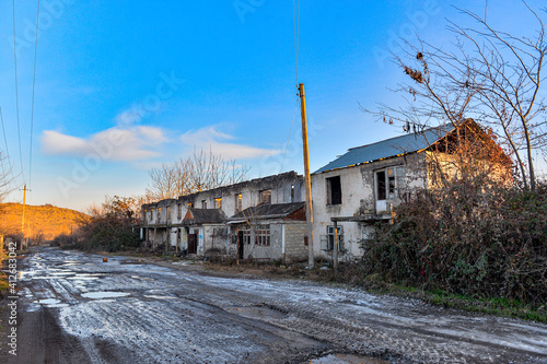 Ruins of Zangilan city in Karabakh 