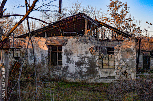 Ruins of Zangilan city in Karabakh 