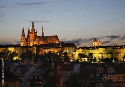 View of Hradcany in Prague. Czech Republic