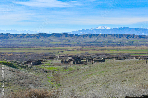 Ruins of Zangilan city in Karabakh 