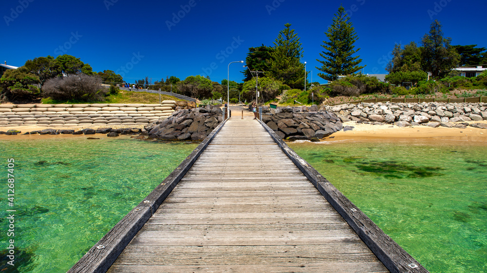 SORRENTO, AUSTRALIA - NOVEMBER 2015: City pier on a beautiful sunny day