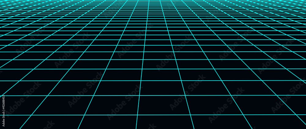 Abstract landscape frame on a dark background. Vector perspective mesh. 3d mesh Abstract landscape frame on a dark background. Vector perspective mesh. 3d mesh