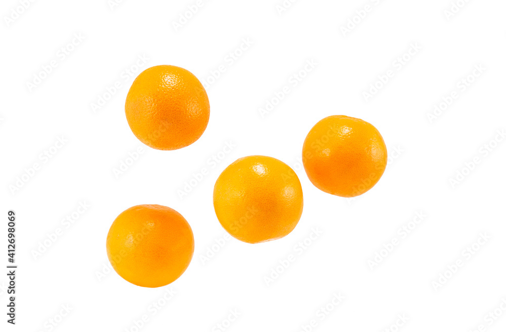 Appetizing and ripe oranges on a white background Appetizing and ripe oranges on a white background