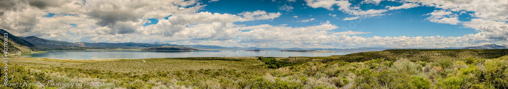 Panoramic Pano Mono Lake, Lee Vining CA