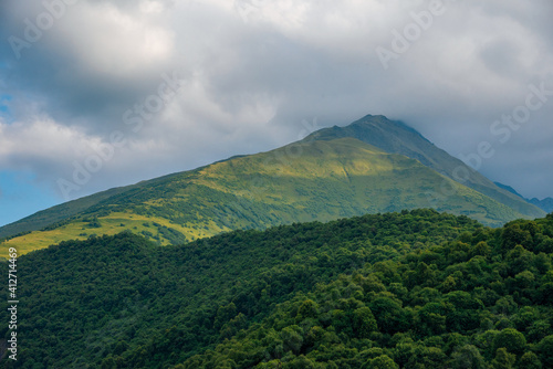 clouds over the mountain