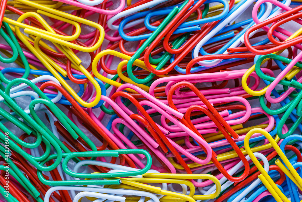 colored paper clips.Conceptual image of education. colored paper clips.Conceptual image of education.