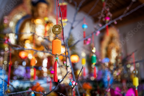 decoration in a Buddhist temple.