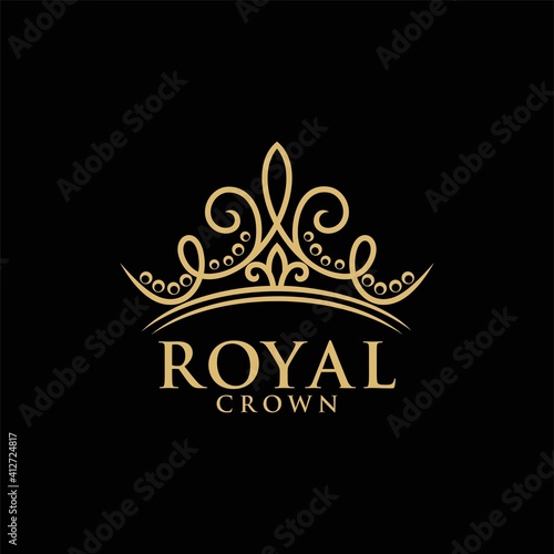 Royal Crown Logo Vector Template