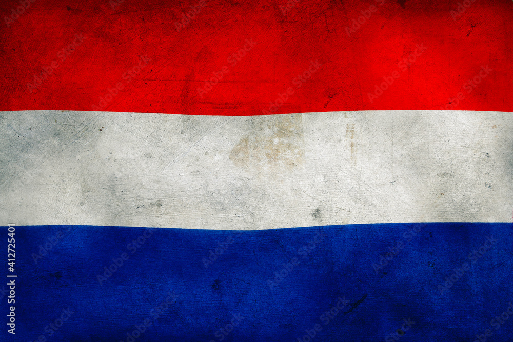 Grunge Holland flag Grunge Holland flag