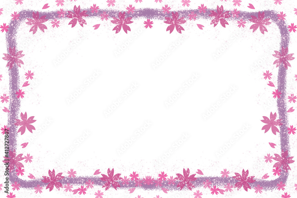 Obraz premium 春 桜 メッセージカード