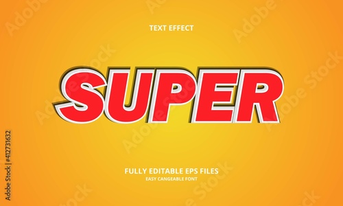 super style editable text effect