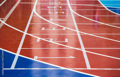 running track in stadium