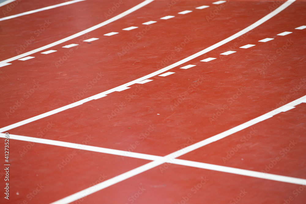 running line track and stadium