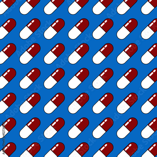 Fondo de píldoras editables para uso alternativo para uso de diseño medico o medicina, vectores simples.