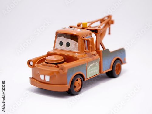 Crane Mate friend of Rayo Mcqueen. Tow Mate Mater. Toy car for