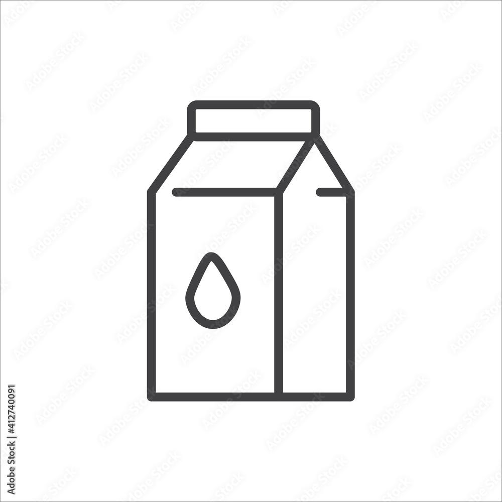 Simple coffee-related vector line icons.