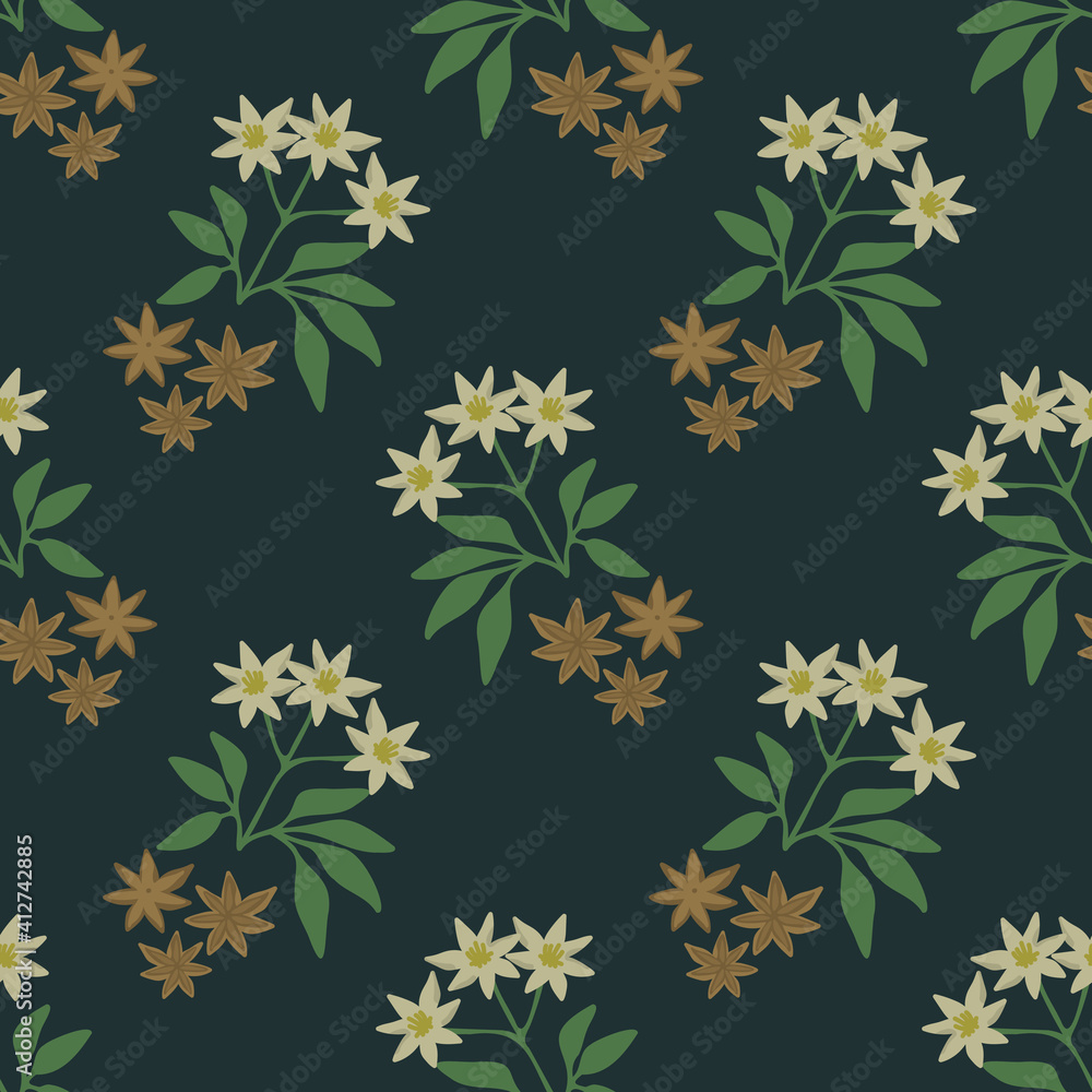 Star anise pattern Star anise pattern