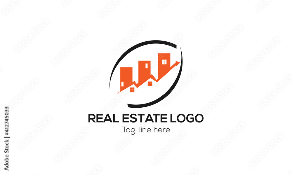 Fototapeta premium real estate logo design .