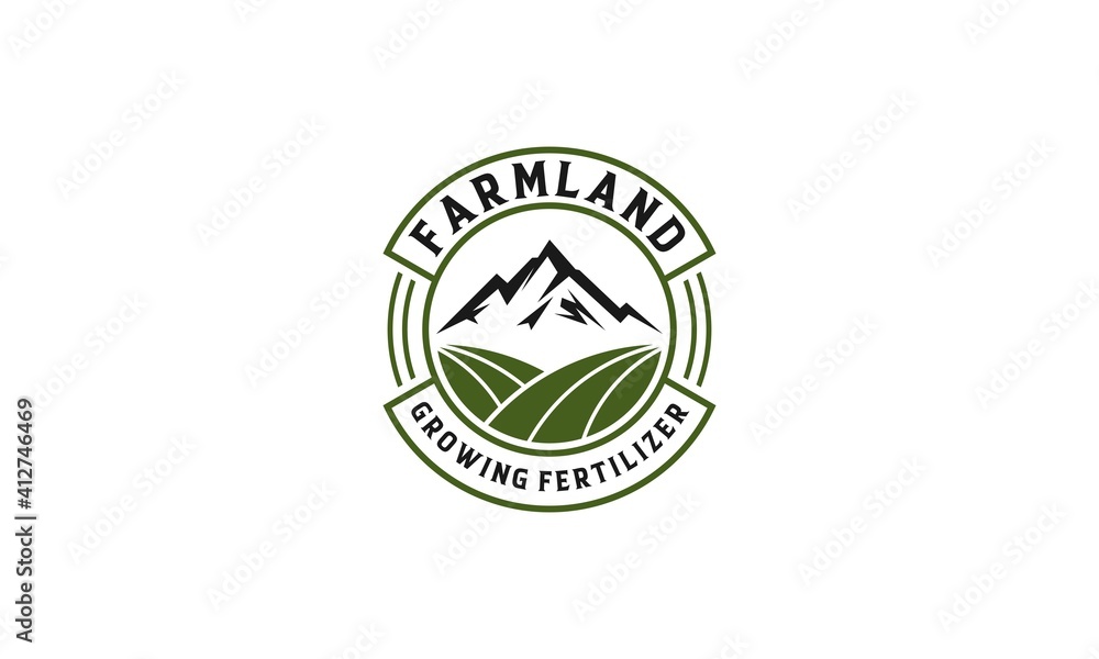 farmland logo on white background farmland logo on white background