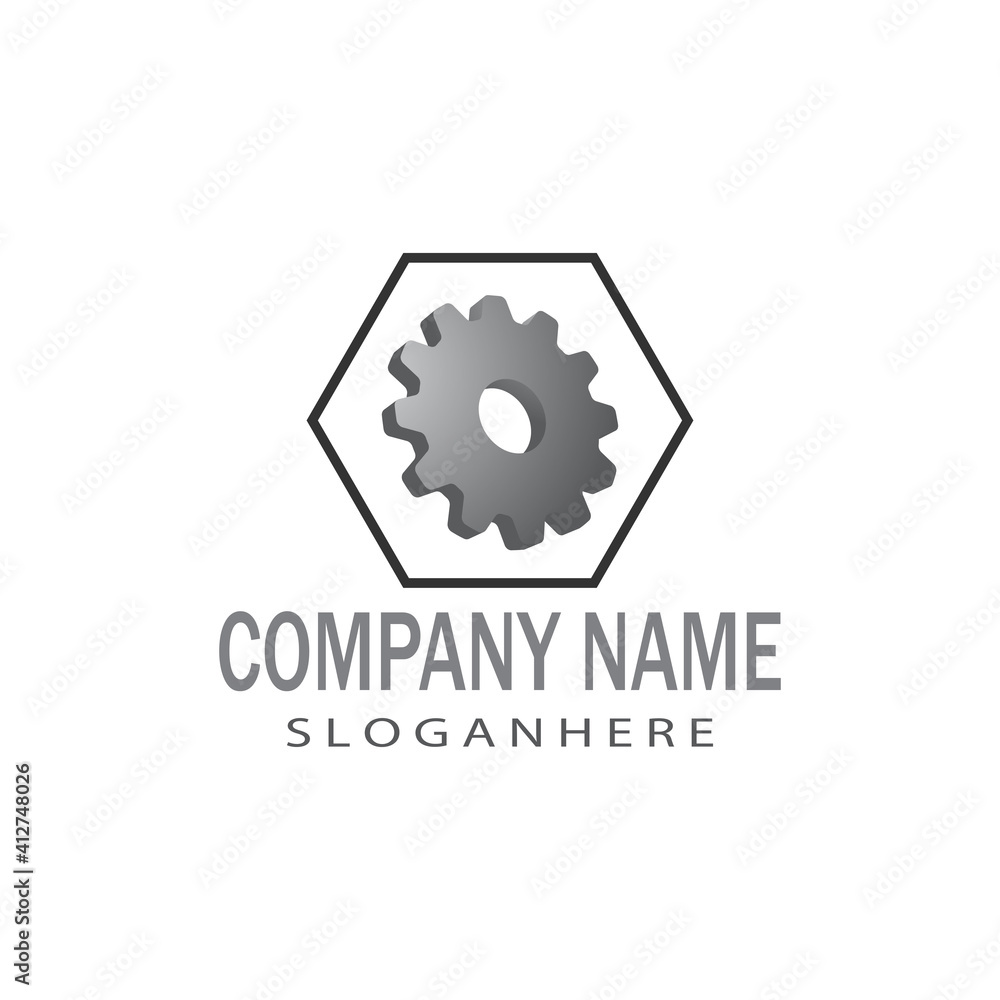 Gear Logo Template vector icon illustration design Gear Logo Template vector icon illustration design