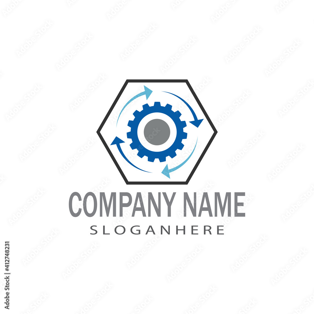 Gear Logo Template vector icon illustration design Gear Logo Template vector icon illustration design