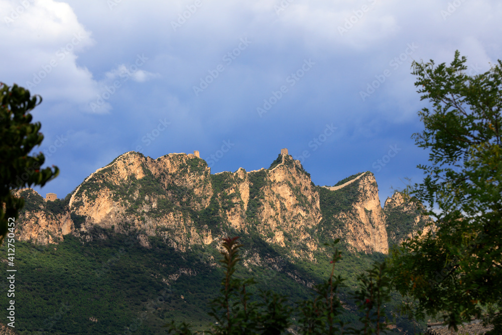 Perspective of Simatai Great Wall, Gubeikou Town, Miyun County, Beijing