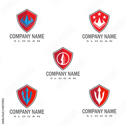 Free Download Trident Logo Template vector icon illustration design - GFXLoad