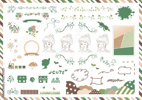 女性好みの可愛らしい素材集 3