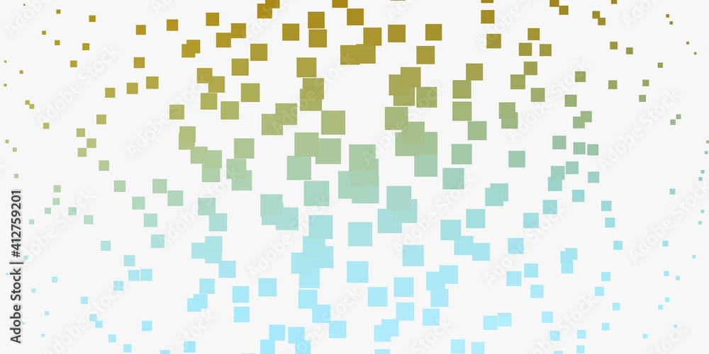 Fototapeta premium Light Blue, Yellow vector layout with lines, rectangles.