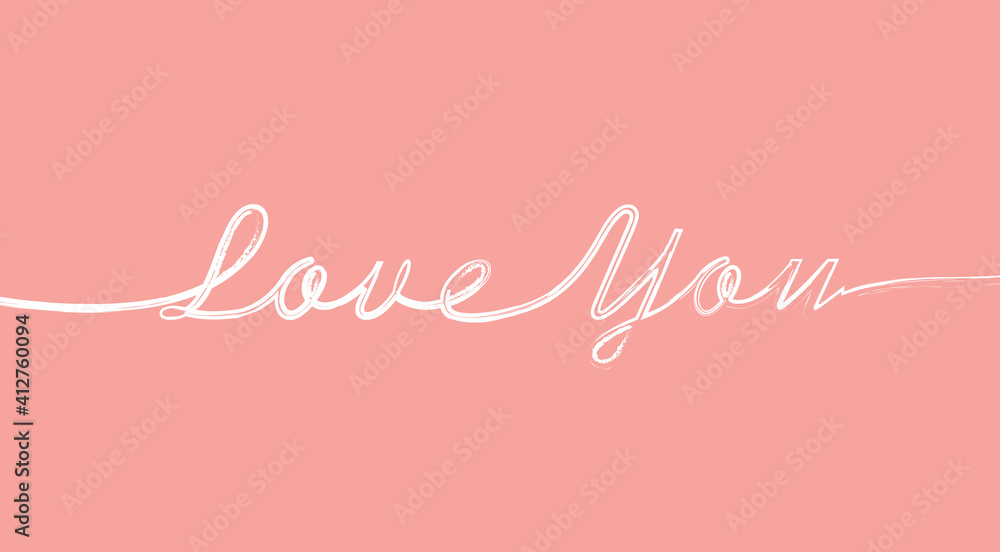 handwritten simple template background, valentines day romantic greeting card design vector