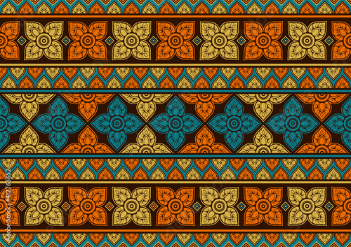 african seamless pattern, picture art and abstract background.
