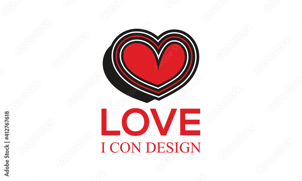 heart logo icon design.