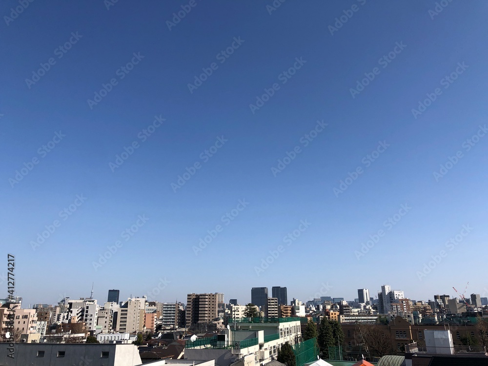 Tokyo city skyline