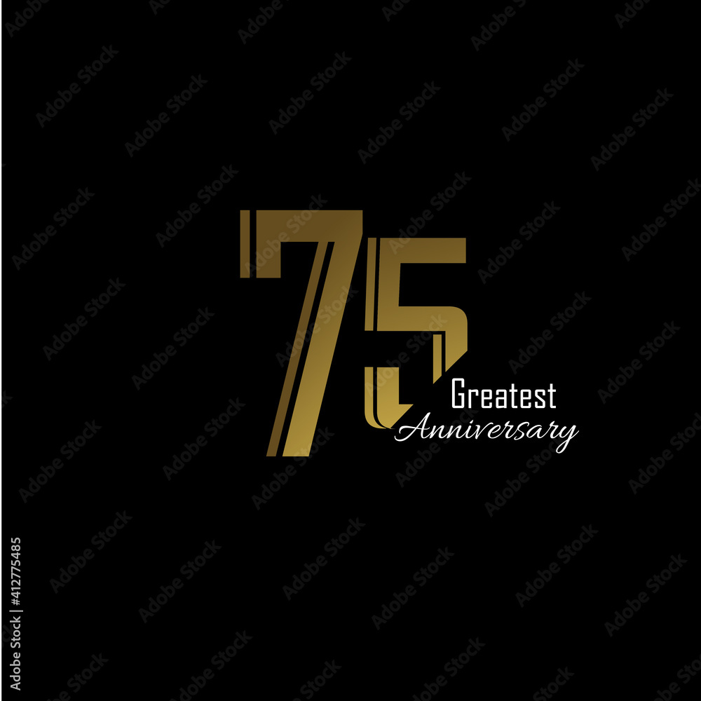 Anniversary Logo Vector Template Design Illustration gold and black Anniversary Logo Vector Template Design Illustration gold and black