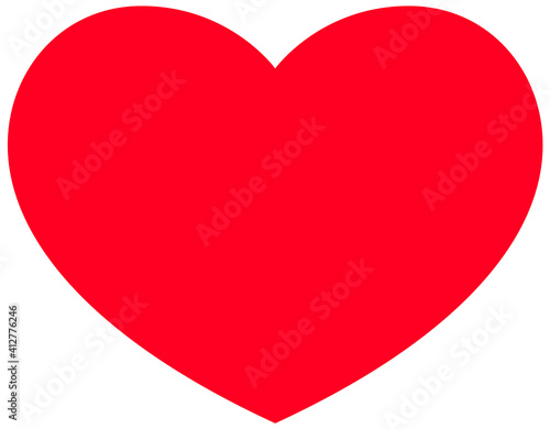 Free Download Red heart shape symbol love valentines day icon - GFXLoad