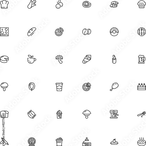 icon vector icon set such as: transparent, brown, light, lager, hole, away, top, harvest, abstract, website, wheat, cylinder, water, thin, shiitake, porcini, leg, chef uniform, temaki, fungi