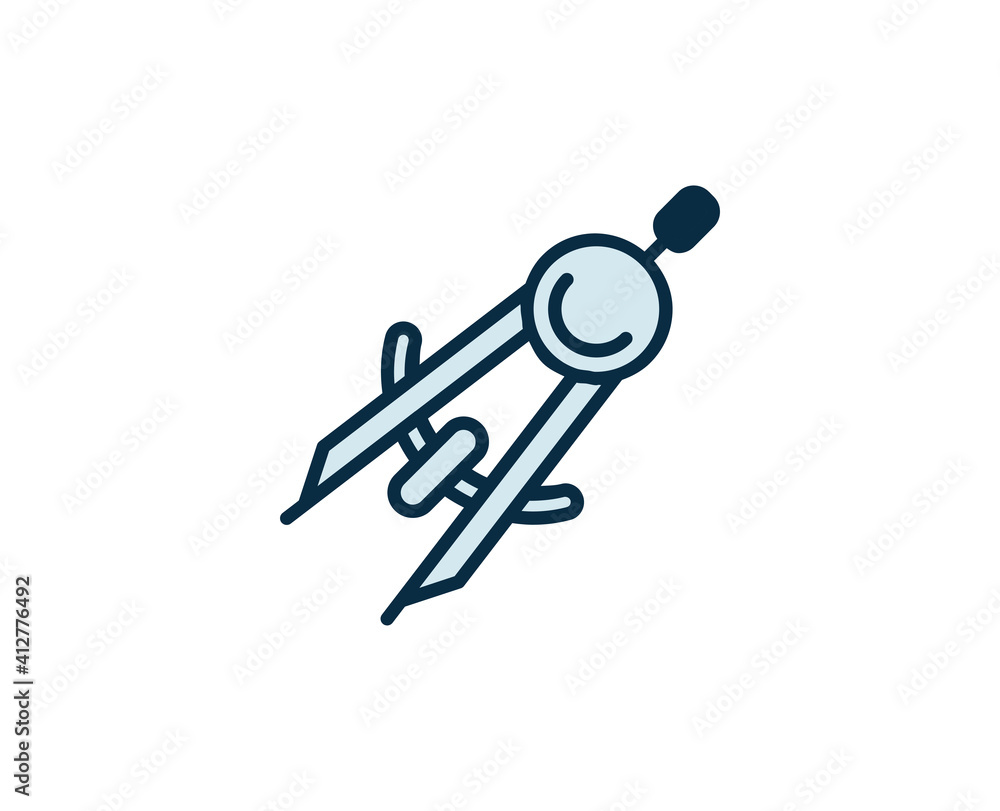 Compass line icon. High quality outline symbol for web design or mobile app. Thin line sign for design logo. Color outline pictogram on white background Compass line icon. High quality outline symbol for web design or mobile app. Thin line sign for design logo. Color outline pictogram on white background