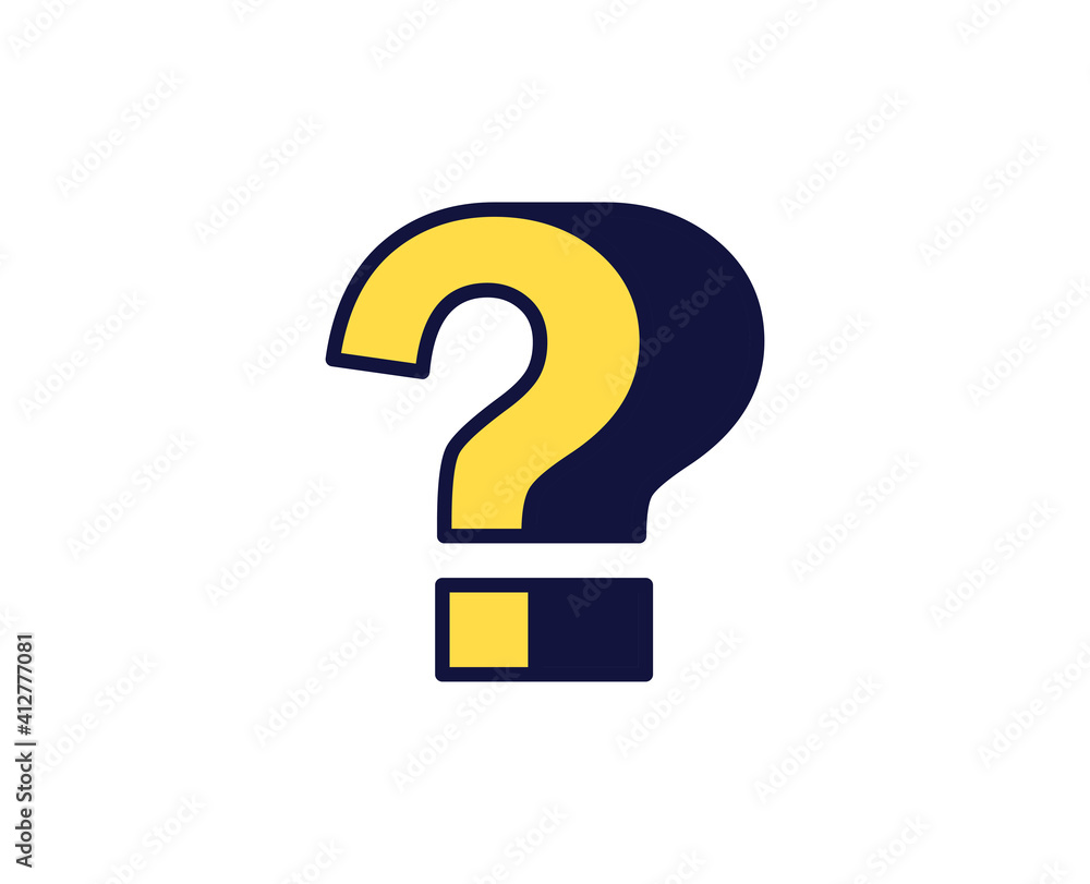 Question flat icon. Thin line signs for design logo, visit card, etc. Single high-quality outline symbol for web design or mobile app. Sign outline pictogram.