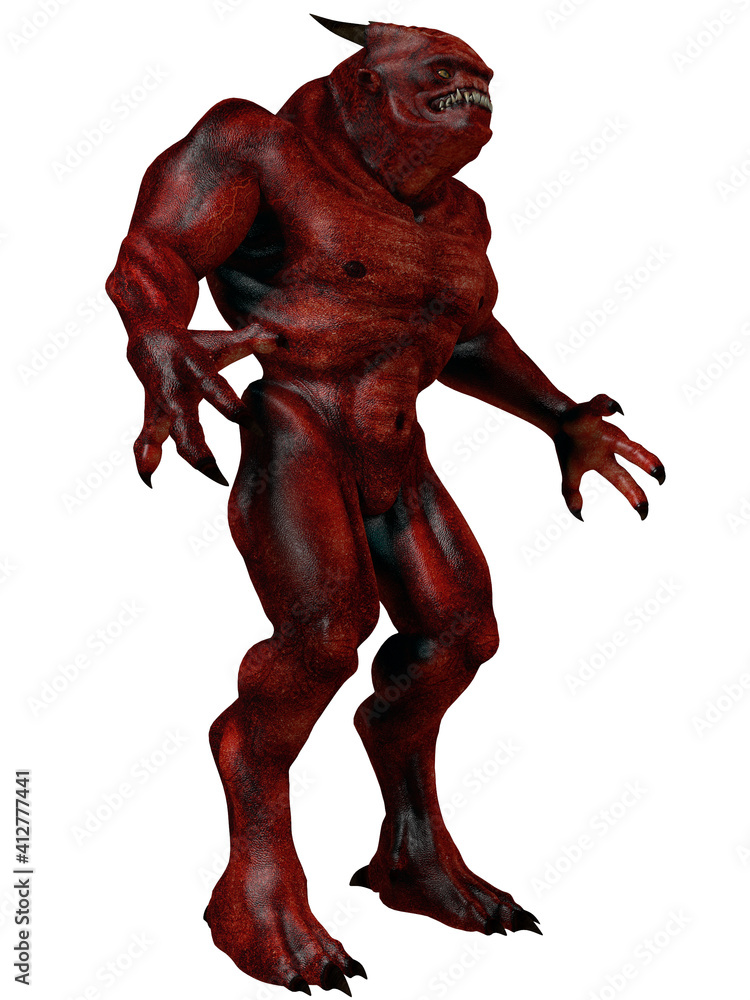 3d render of a fantasy demon figure 3d render of a fantasy demon figure