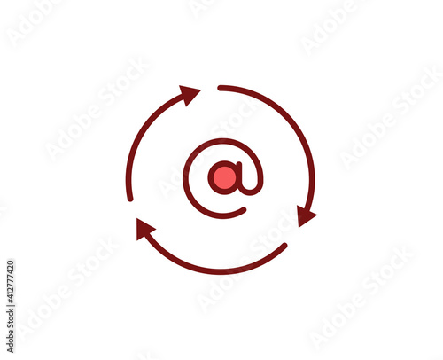 E-mail premium line icon. Simple high quality pictogram. Modern outline style icons. Stroke vector illustration on a white background. 