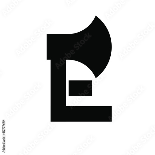 capital letter e with ax initial logo concept template vector illustration design isolated background photo