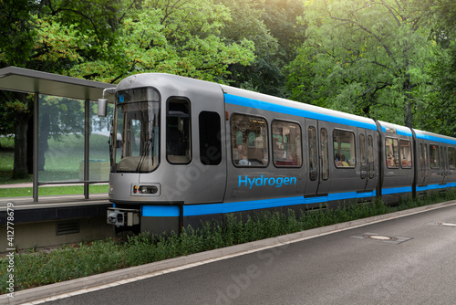 A hydrogen fuel cell train concept