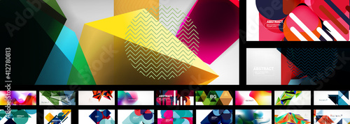 Mega collection of vector abstract backgrounds