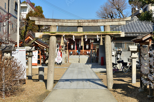 日本の神社の風景