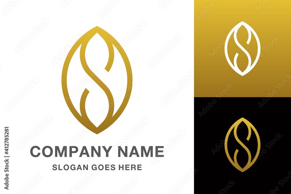 Monogram Letter S Business Company Vector Logo Design Monogram Letter S Business Company Vector Logo Design