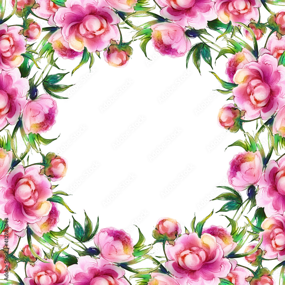 Floral bouquet of peonies Floral bouquet of peonies